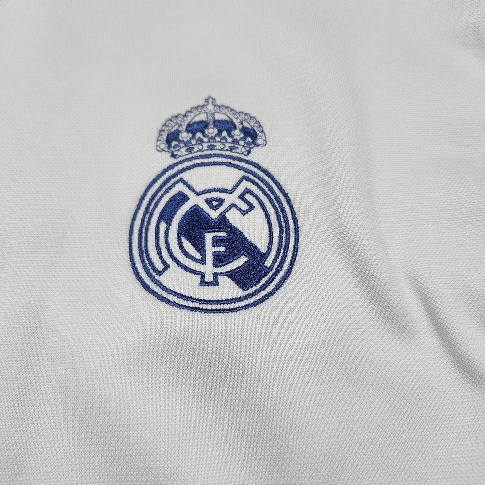 Real Madrid Jacket Mens Large White Soccer Football Adidas Full Zip Track - Picture 3 of 12